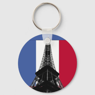 Flagge von Eiffelturm Frankreichs Keychain Schlüsselanhänger