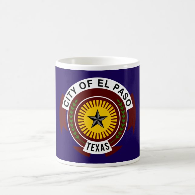 Flagge von El Paso Kaffeetasse (Mittel)