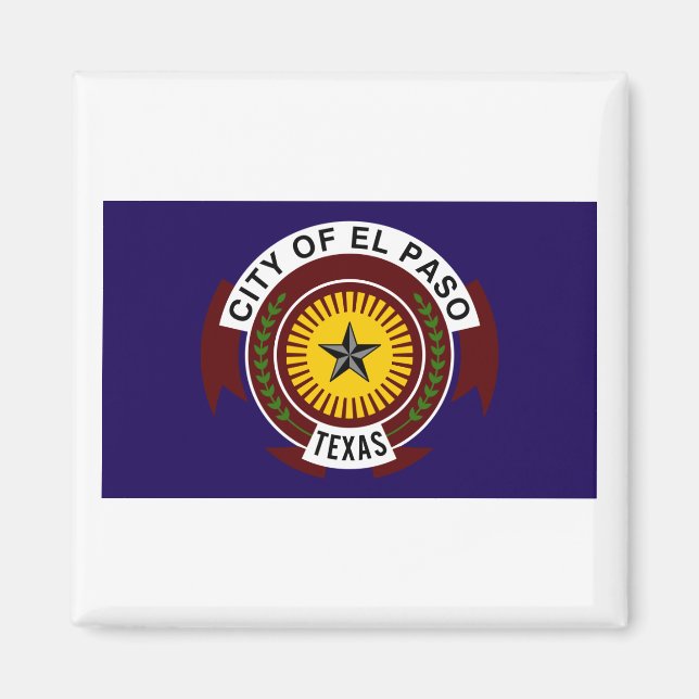 Flagge von El Paso Magnet (Vorne)