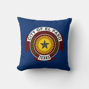 Flagge von El Paso (Texas City) Kissen