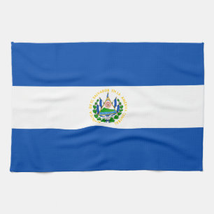 Flagge von El Salvador Geschirrtuch