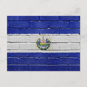 Flagge von El Salvador Postkarte