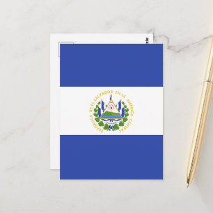 Flagge von El Salvador Postkarte