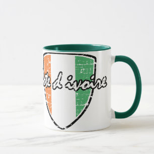 Flagge von Elfenbeinküste Tasse