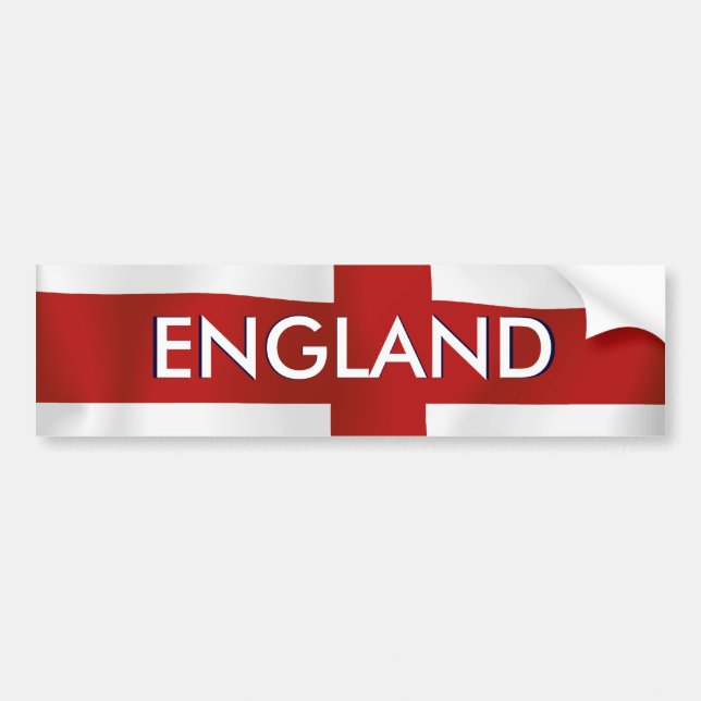 Flagge von England Autoaufkleber (Vorne)