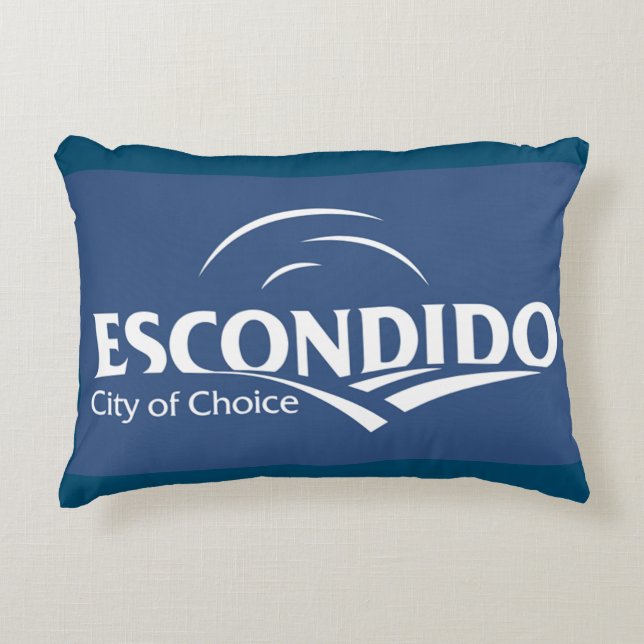 Flagge von Escondido Zierkissen (Vorderseite)