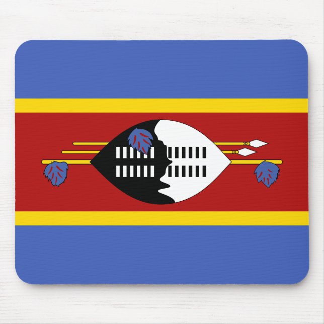 Flagge von Eswatini Mousepad (Vorne)