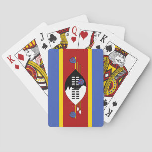 Flagge von Eswatini Spielkarten