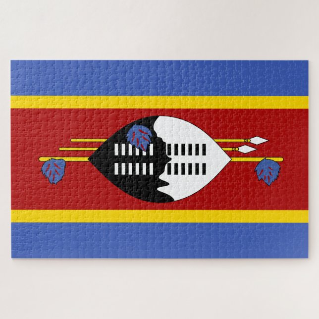 Flagge von Eswatini (Swasiland) (Horizontal)