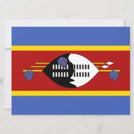 Flagge von Eswatini (Swasiland) Karte