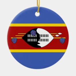 Flagge von Eswatini (Swasiland) Keramik Ornament