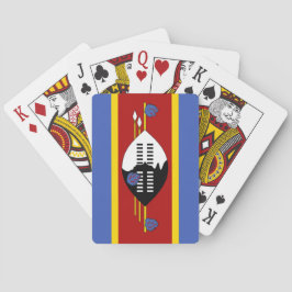 Flagge von Eswatini (Swasiland) Spielkarten