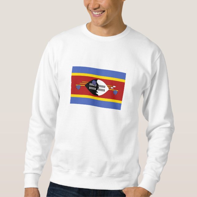 Flagge von Eswatini Sweatshirt (Vorderseite)