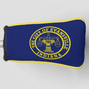 Flagge von Evansville, Indiana Golf Head Cover Headcover