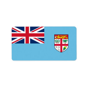 Flagge von Fidschi Adressaufkleber