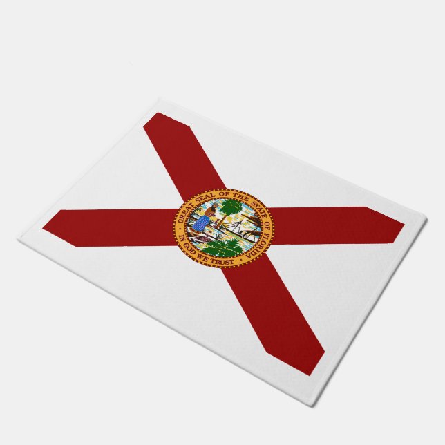 Flagge von Florida Fußmatte (Schrägansicht)