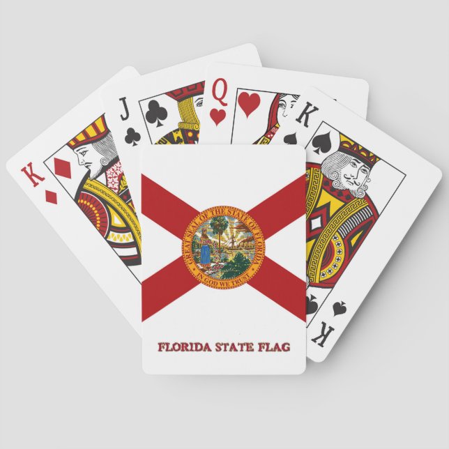 Flagge von Florida Spielkarten (Rückseite)