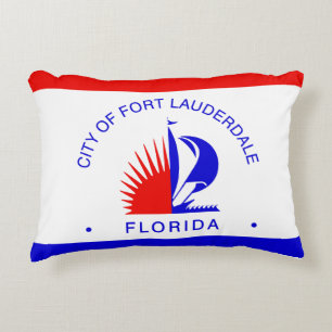 Flagge von Fort Lauderdale, Florida Dekokissen