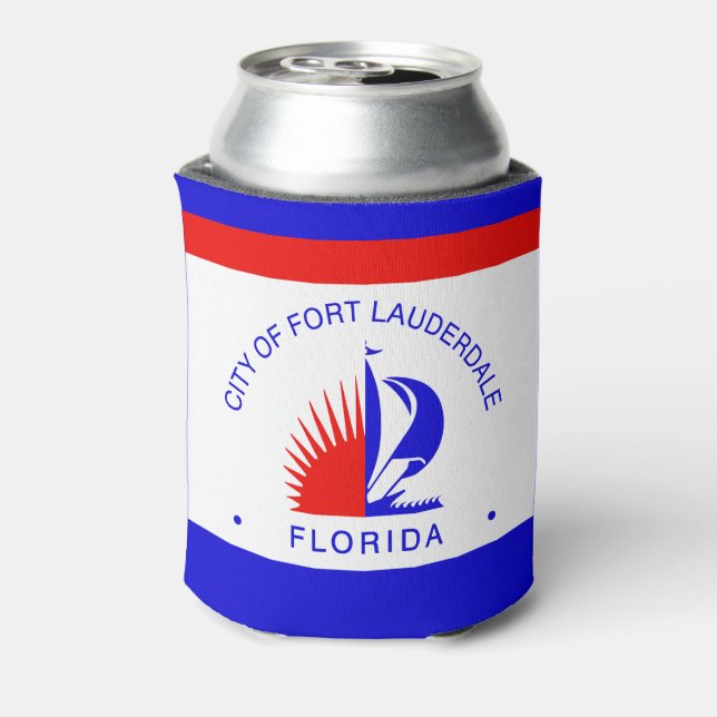 Flagge von Fort Lauderdale, Florida Dosenkühler (Kanne Rückseite)
