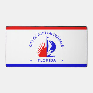 Flagge von Fort Lauderdale, Florida Schreibtischunterlage
