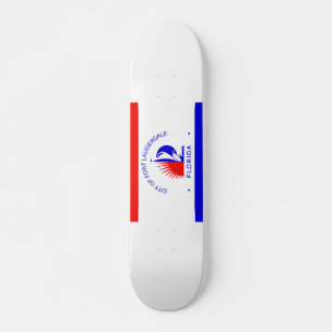Flagge von Fort Lauderdale, Florida Skateboard