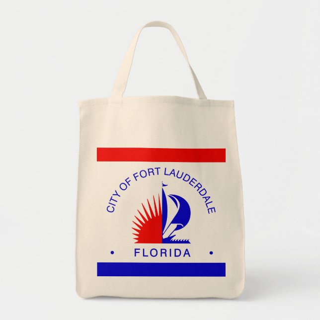 Flagge von Fort Lauderdale, Florida Tragetasche (Vorne)