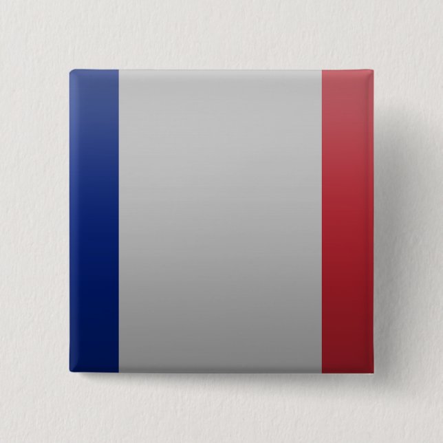 Flagge von Frankreich Button (Vorderseite)