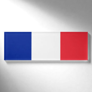 Flagge von Frankreich-Namensschild Namenschild