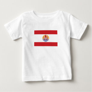 Flagge von Französisch-Polynesien Baby T-shirt