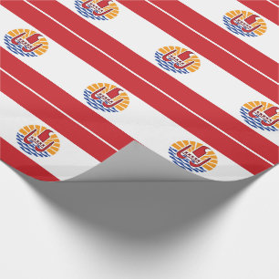 Flagge von Französisch-Polynesien Geschenkpapier