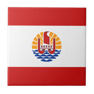 Flagge von Französisch-Polynesien Keramikfliese