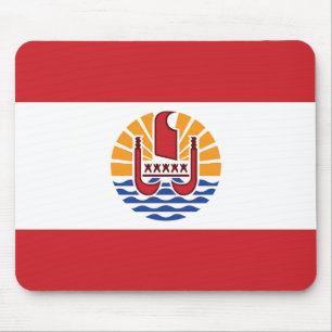 Flagge von Französisch-Polynesien Mousepad