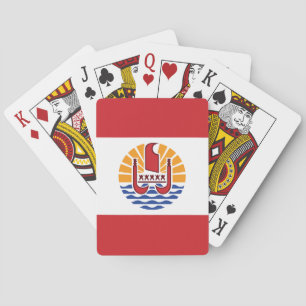 Flagge von Französisch-Polynesien Spielkarten