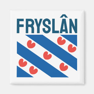 Flagge von Friesland Magnet