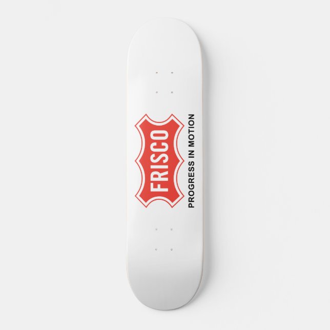 Flagge von Frisco (Texas City) Skateboard (Vorderseite)