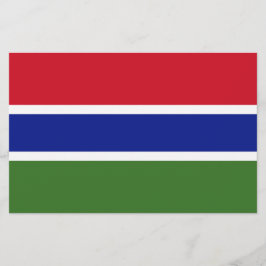 Flagge von Gambia Briefpapier