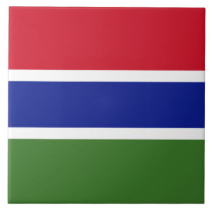 Flagge von Gambia Fliese