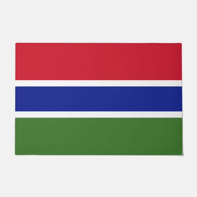 Flagge von Gambia Fußmatte (Vorderseite)