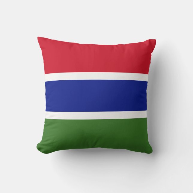 Flagge von Gambia Kissen (Vorderseite)