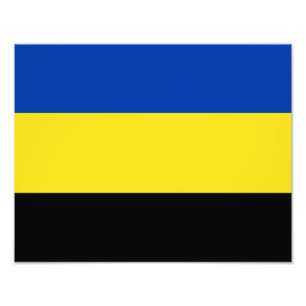 Flagge von Gelderland Fotodruck