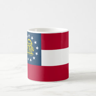 Flagge von Georgia Kaffeetasse