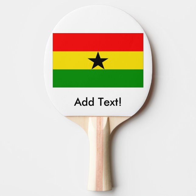 Flagge von Ghana Tischtennis Schläger (Vorderseite)