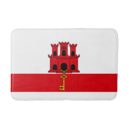 Flagge von Gibraltar Badematte