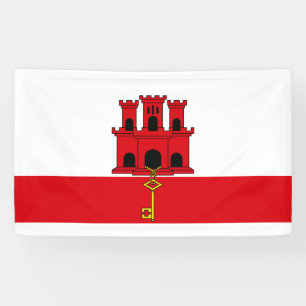Flagge von Gibraltar Banner