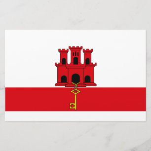 Flagge von Gibraltar Briefpapier