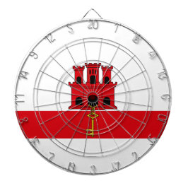 Flagge von Gibraltar Dartscheibe