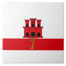 Flagge von Gibraltar Fliese