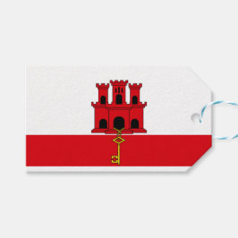 Flagge von Gibraltar Geschenkanhänger
