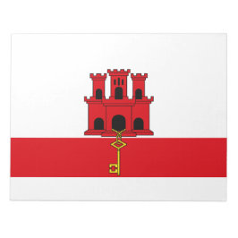 Flagge von Gibraltar Notizblock