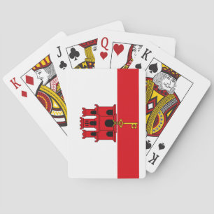 Flagge von Gibraltar Spielkarten